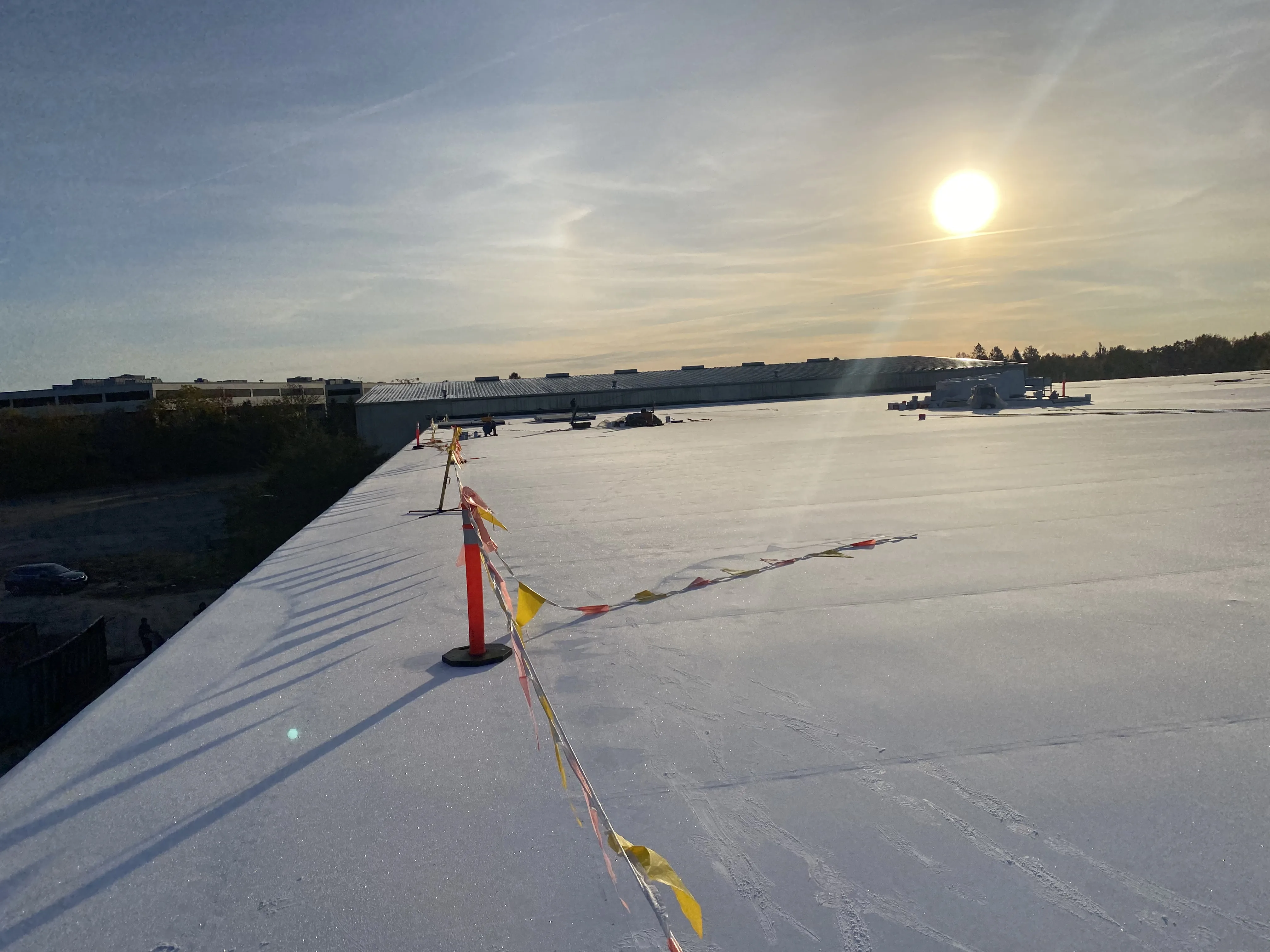 Long Island commercial roofing project